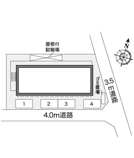 ★手数料０円★松戸市五香南２丁目　月極駐車場（LP）